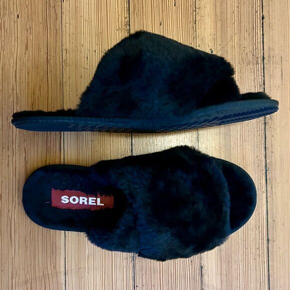 Sorel Go Mail Run slippers, black. Size 8. - Picture 9 of 11